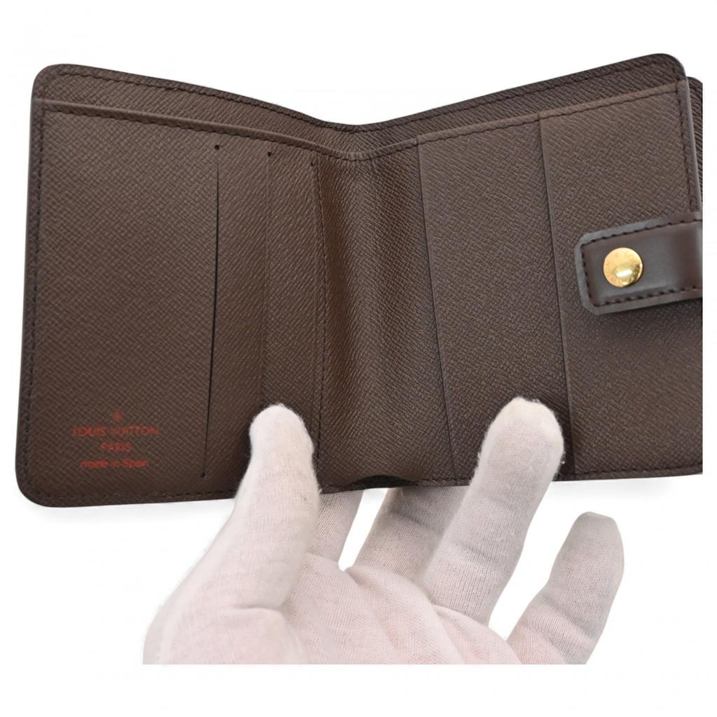 Auth LOUIS VUITTON Damier Compact Zip Bifold Wallet Lv5834rj