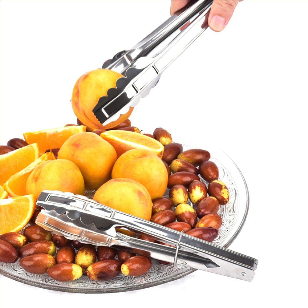 Handle For Barbecue,Buffet Food Clip Flat Head Clip Bread Clip Kitchen Tongs Serving Tongs