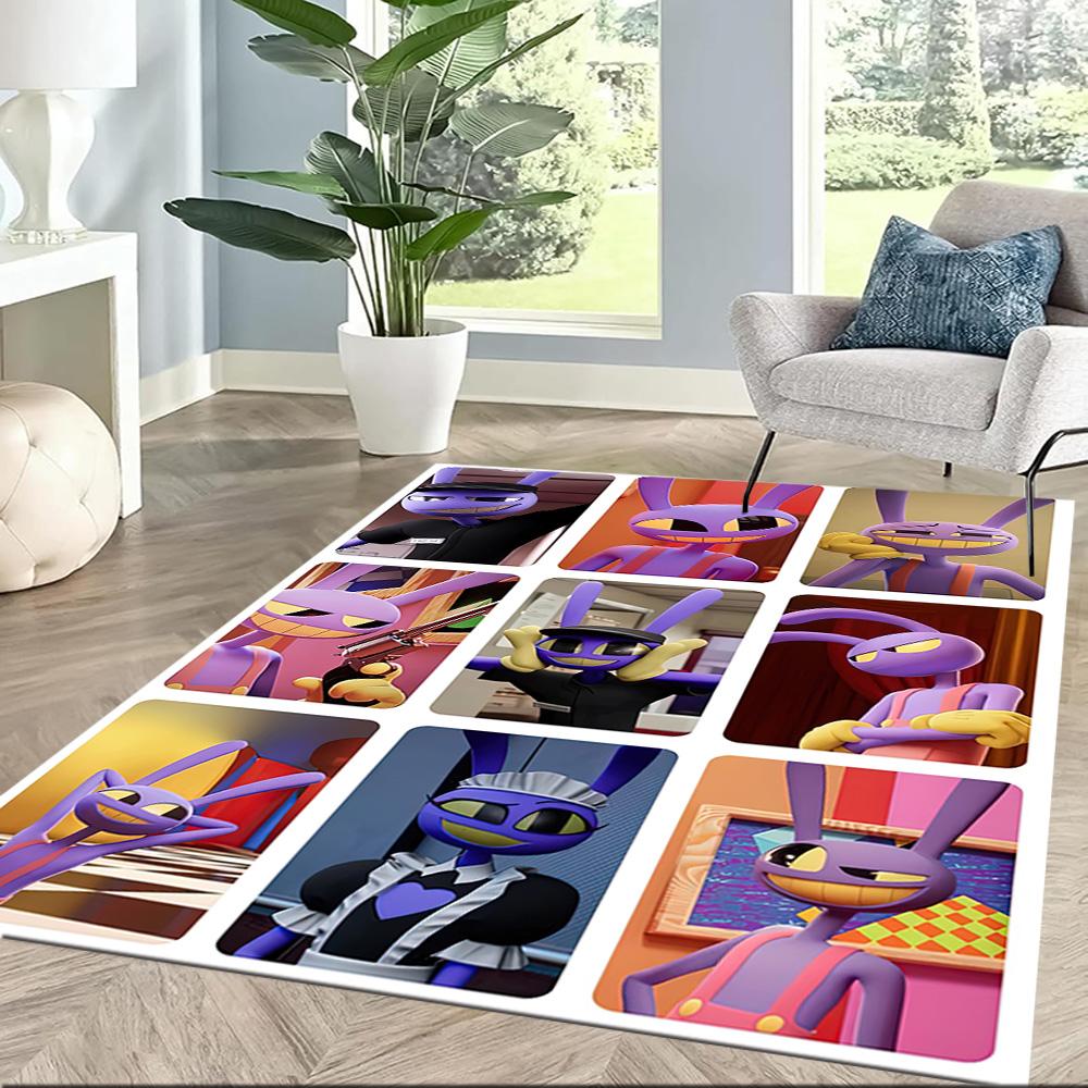 Digital Circus Carpet Suitable For Hallway Bedrooms Balcony Foyer Antislip Rug Anime Office Decor Best For Christmas