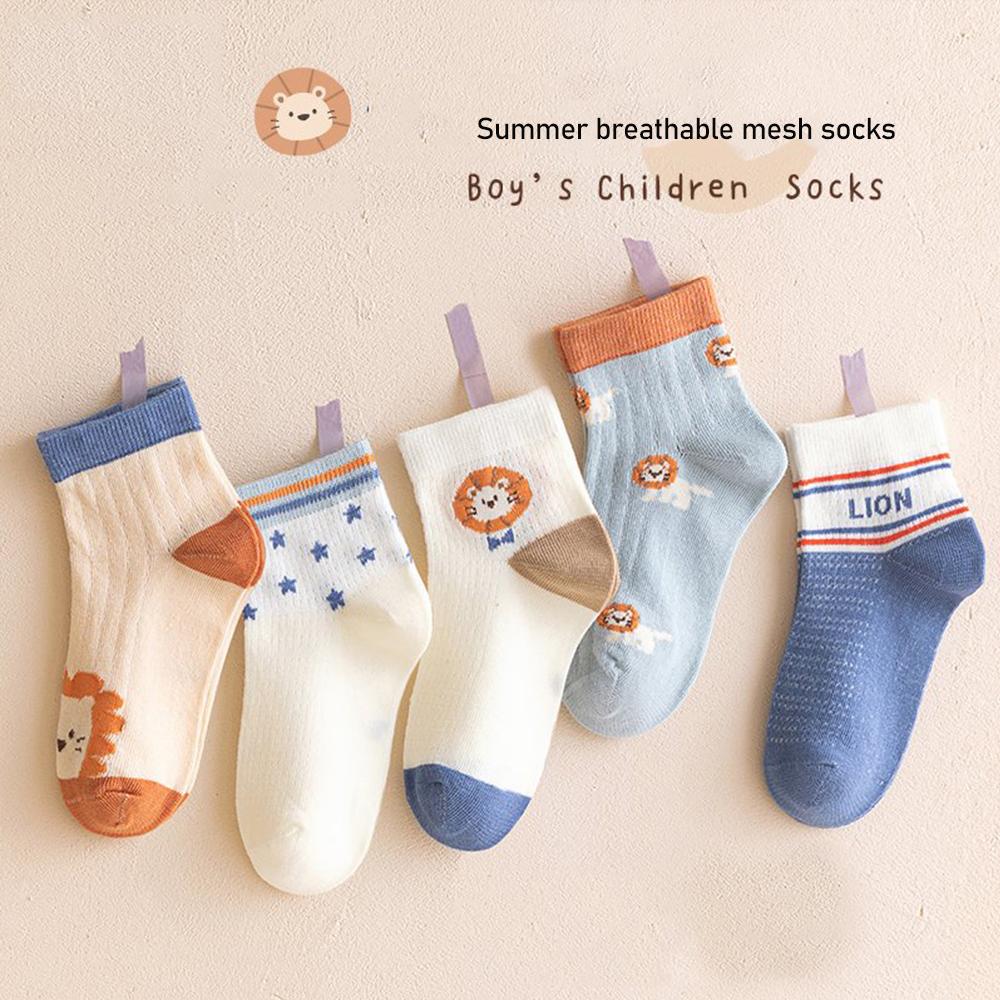 

5 пар ультратонких дышащих сетчатых носков, удобных и приятных для кожи, детских уличных носков, полных жизненной силы, для детей от 1 до 16 лет 1-4years (13-15cm)