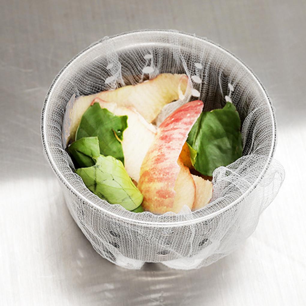 30pcs Kitchen Sink Trash Strainer Filter Drain Bag Disposable Garbage Bags Waste