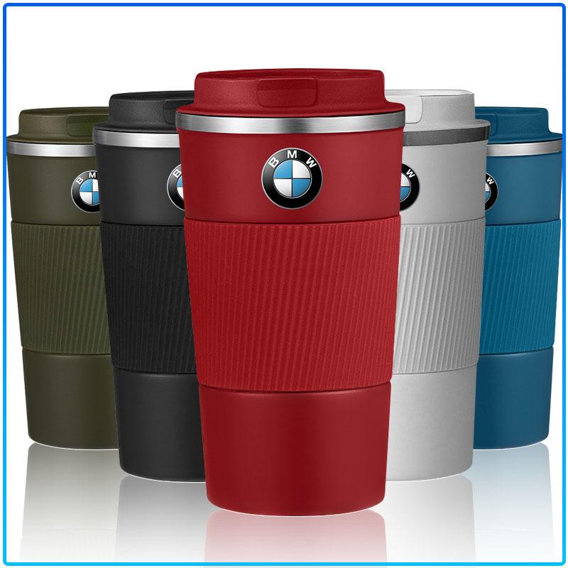 500ml Stainless Steel Coffee Tumbler Thermos Cup Portable Travel Thermal Mug For BMW M Performance 1 3 5 7 Series M3 M4 M5 M6 X1 X3 X5 X6 X7 E30 E34