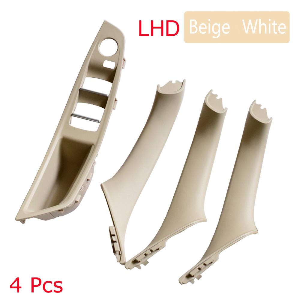 Auto-Linkslenker-LHD-Innenraum-Türgriff-Panel-Abdeckung, Beige, Schwarz, Rot-Braun, Beige, Weiß, für BMW 5er F10
