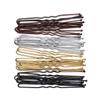 50 Pcs/Bag Trinket Headdress U Shaped Metal Hairstyle Tools Hair Pins Waved Hair Clips