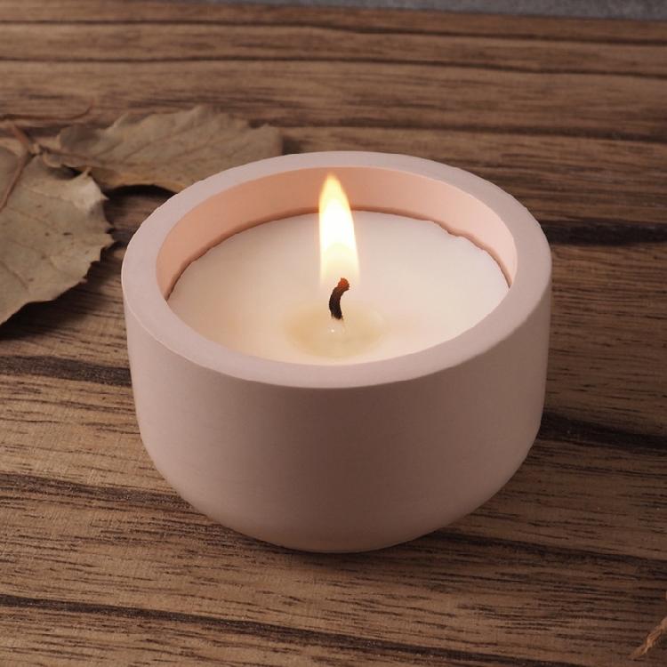 Silicone Mold for DIY Cement Cup with Crystal Effect Trendy Plaster Candle Cup