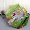 1pc Tom and Jerry Automatic Folding Umbrella - Compact 8-Rib Design, Durable Plastic & Iron1272L