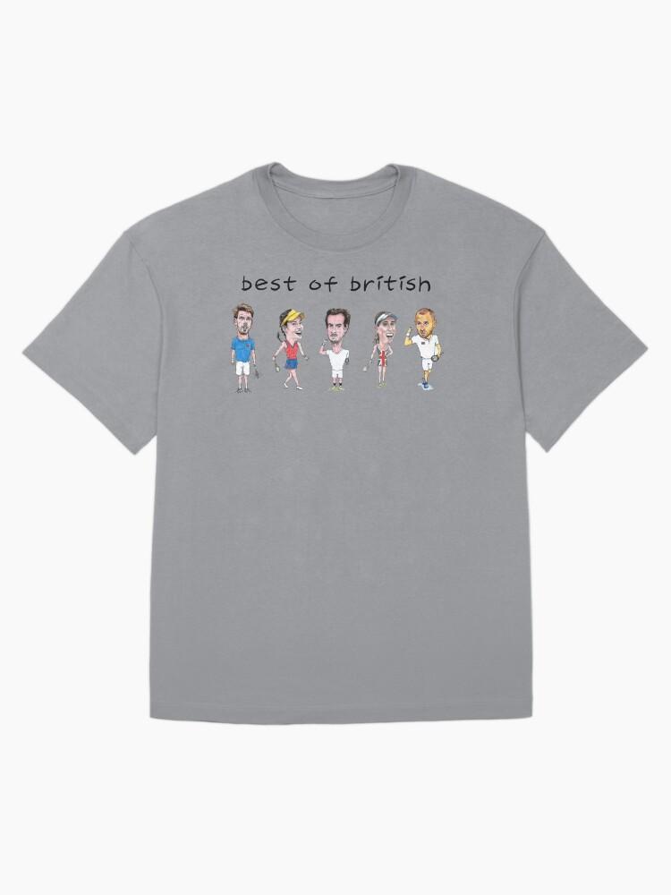 British Open Best of British tennis players - Cam Norrie, Emma Raducanu, Andy Murray, Johanna Konta, Dan Evans caricatures Oversized Unisex T-Shirt