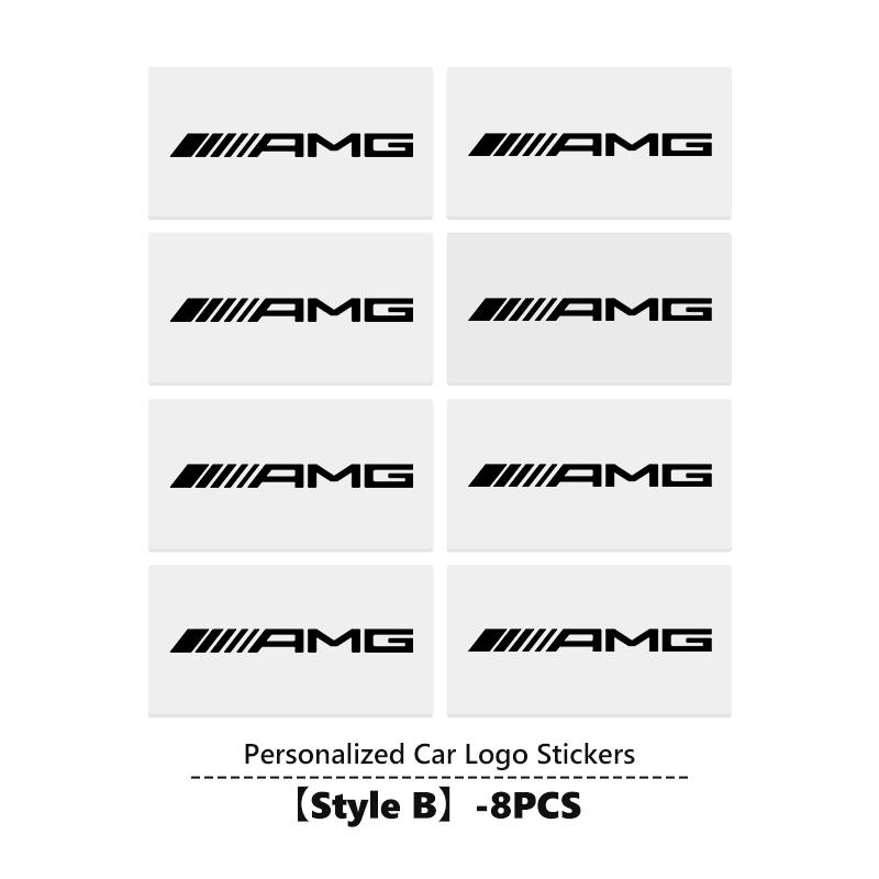 IYLCL1 Car Stickers Body Glass Center Console Decorative Stickers For AMG Mercedes Benz CITAN VITO SPRINTER CLS SLK W202 W203 W204 W205