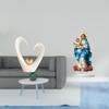 Heart Acrylic Sculpture Minimalist Desktop Ornament Unique Collectible Modern Decorative Figurine