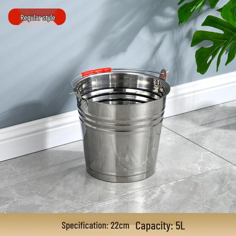 ZISIZ Stainless Steel Round Multi-Purpose Bin