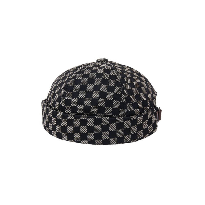 Мужская шапка-бини Go Chess Pattern Leon, легкая, короткая gray