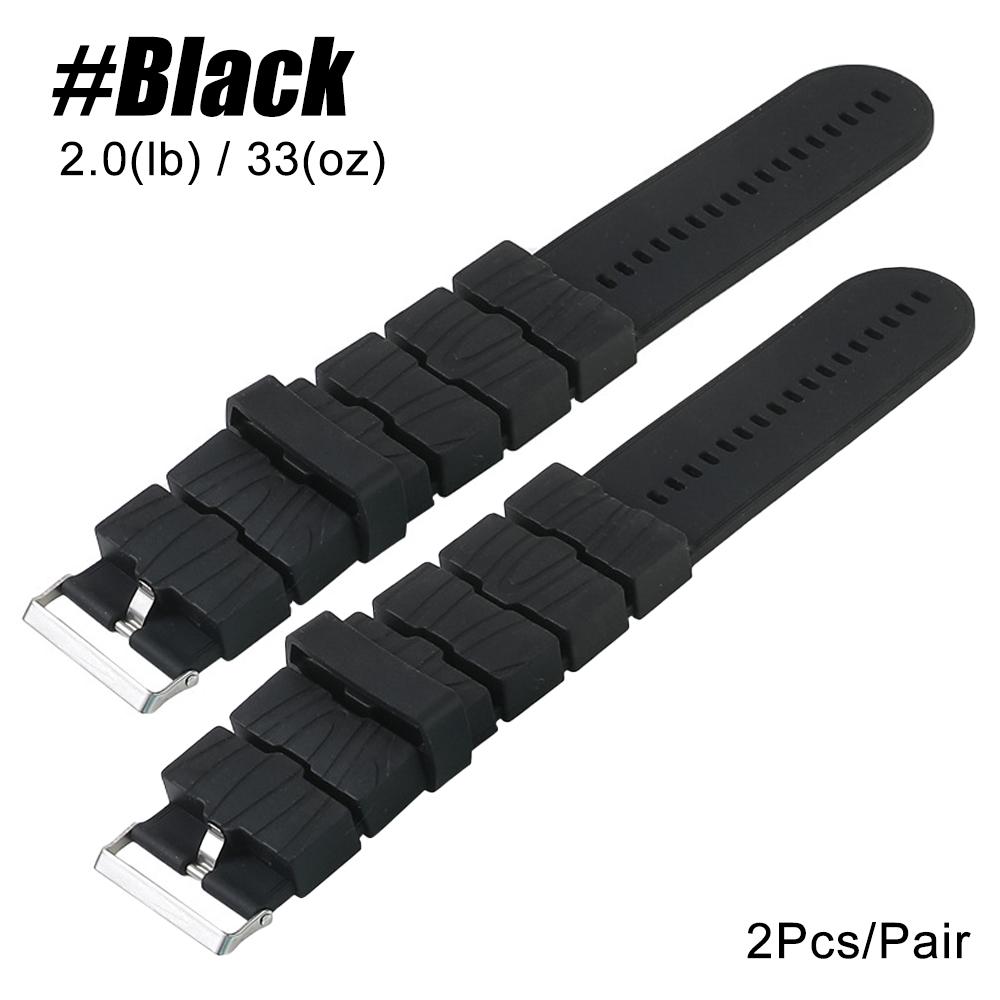 

1 Pair Ankle Wrist Weights (495G Each) Adjustable Modes Leg Area Arm Weights Weighted Wristbands Bracelets Perfect For Walking Running Yoga чёрный