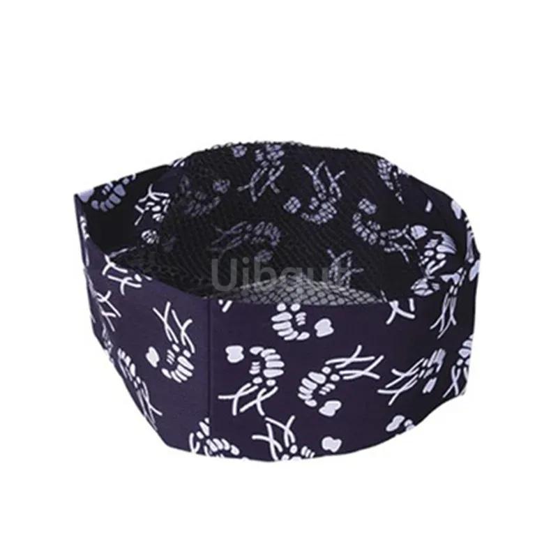 Japanese Style Sushi Chef Hat Cuisine Sushi Working Hat Headscarf Sushi Clothing Hat Chef Headwrap Skull Caps for Restaurant