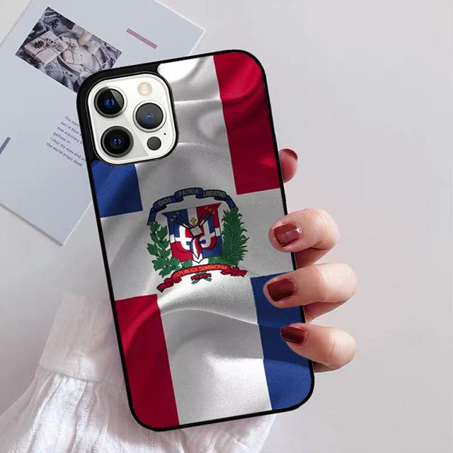 Flagge der Dominikanischen Republik Handyhülle Für iPhone 17 Air 16 15 14 13 12 Pro Max Plus Max Hülle Schale
