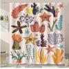 Colored Circles Washable Dirt-Resistant Shower Curtain Shower Head Waterproof Polyester Bath Curtain For Home Decor Accessories