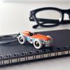 Belgian Metal Keyring - Vintage Racing Car