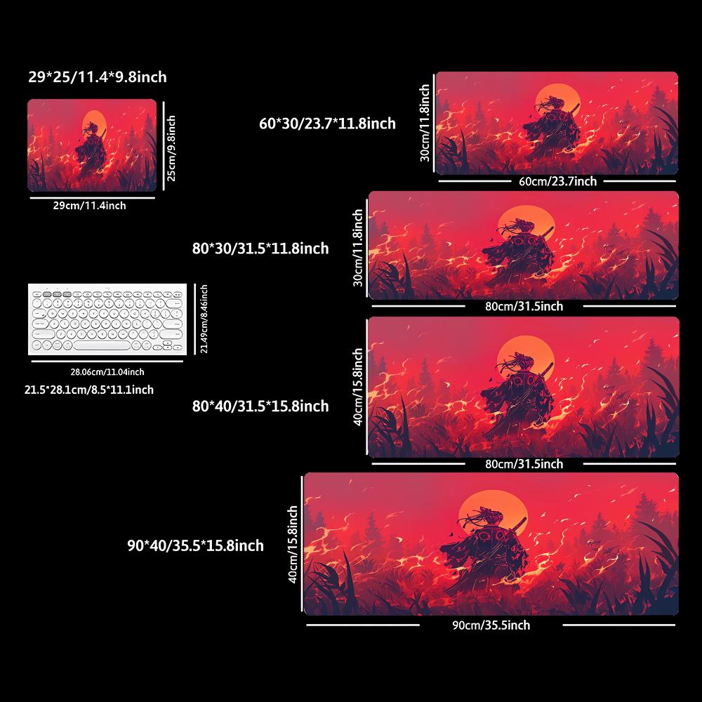 Japanese samurai Texture Large Mouse Pad Gaming Laptop Mousepad Gamer Carpet Keyboard Mat Desk Protector Anime Cartoon Mause Pad
