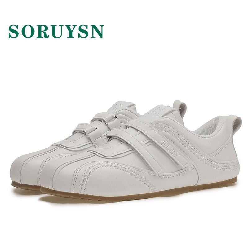 

Туфли Мэри Джейн для гонок 2025 осень новые тонкоподошвенные немецкие тренировочные туфли на липучке легкие в носке удобные мягкие на подошве одинарные туфли 35 белый