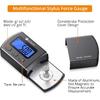 Neoteck Digital Turntable Stylus Force Gauge 0.01g/5.00g with Blue LCD Backlight Turntable Stylus Pressure Gauge with 5g Weight & Leather Case