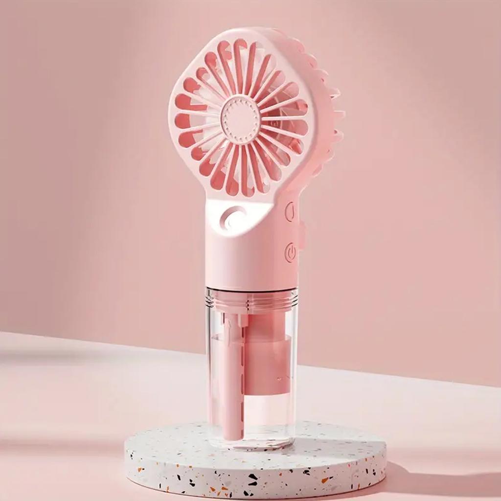 Handheld Mini Fan Air Conditioner USB Rechargeable Portable Mist Cooler Cooling Spray Humidifier Fan for Home/Office/Dorm