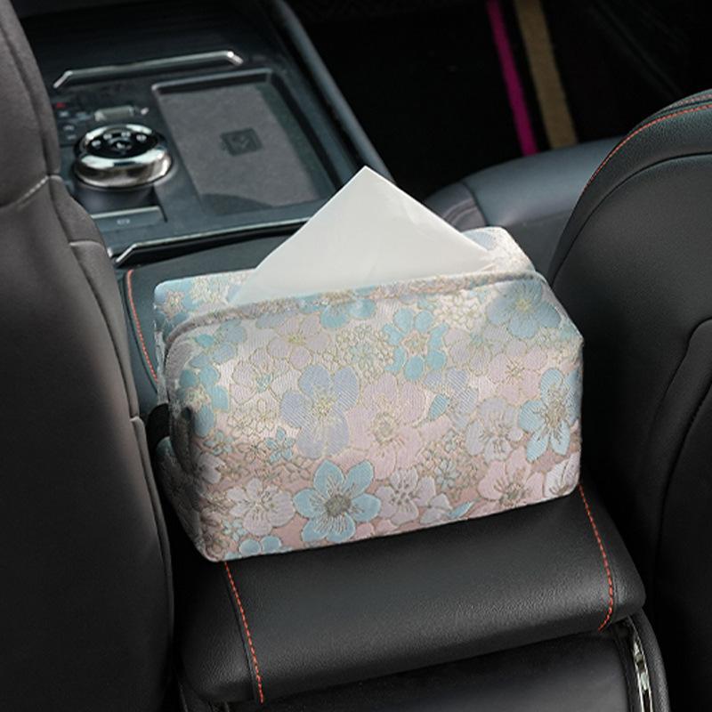 New car headrest waist rest new Chinese creative car decorative throw pillow bow streamer car cushion