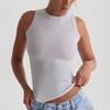2025 Spring/Summer European and American Leisure Y2g Solid Sexy Thread Outer Wear Base Round Neck Top Vest Women Clothes