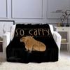 The Capybara Club Anime Blanket Picnic Blanket Vintage Blanket Home Travel Birthday Gift Bed Blanket Thin Blanket