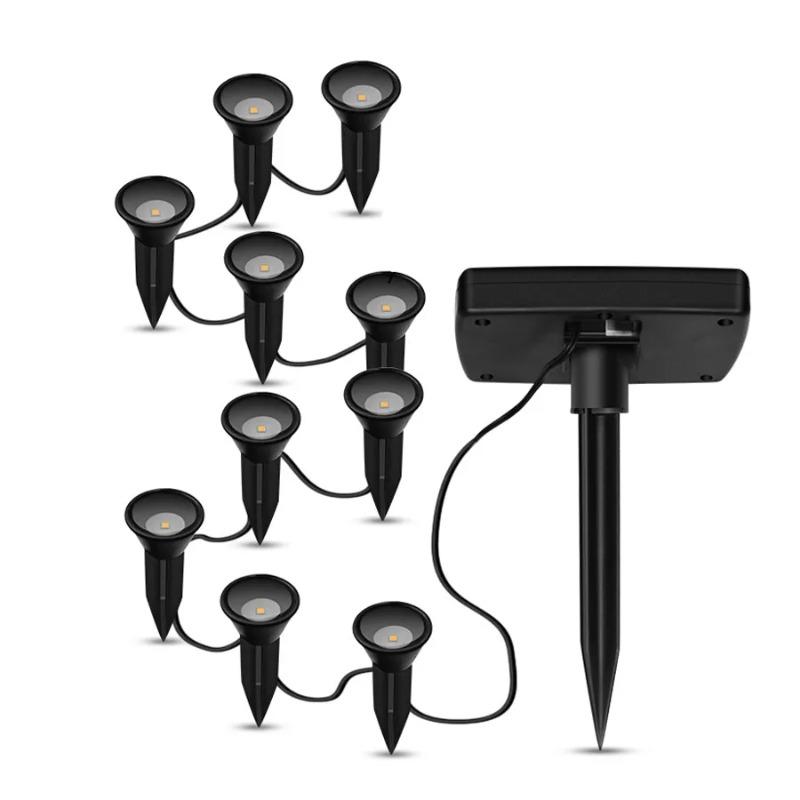 Solar Garden Spotlight 10 IN 1 Outdoor Solar Pathway Light Waterproof Security Landscape Light for Tree Patio Driveway Decor