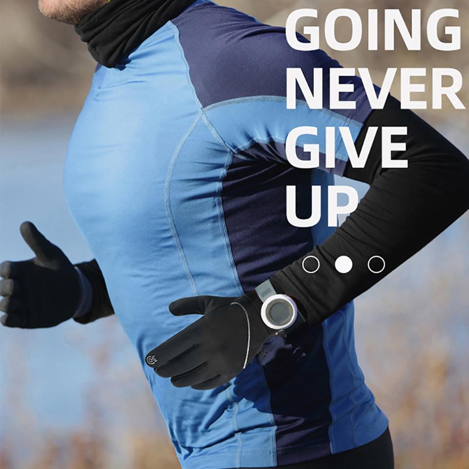 Loogdeel Winddichte Touchscreen-Fahrradhandschuhe Ski Wandern Motorradhandschuhe Winter Thermische Vollfinger-Radhandschuhe