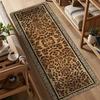 Leopard Print Runner Rug Vintage Cheetah Animal Print Long Hallway Carpet Non-Slip Boho Luxury Animal Skin Rug for Living Room