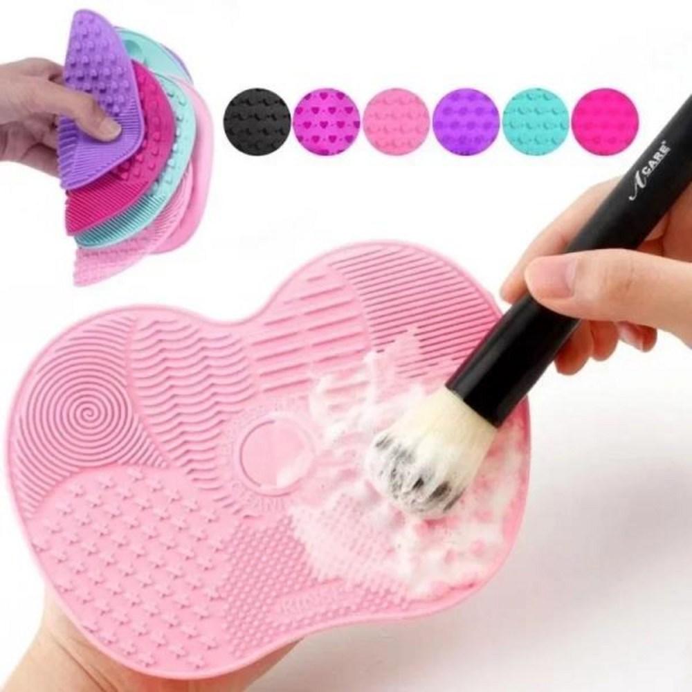 Brush Cleaner Brush Cleaner Silicone Brush Cleaner Cosmetics Makeup Washing Gel Cleaning Mat Foundation Pad Scrub Board,