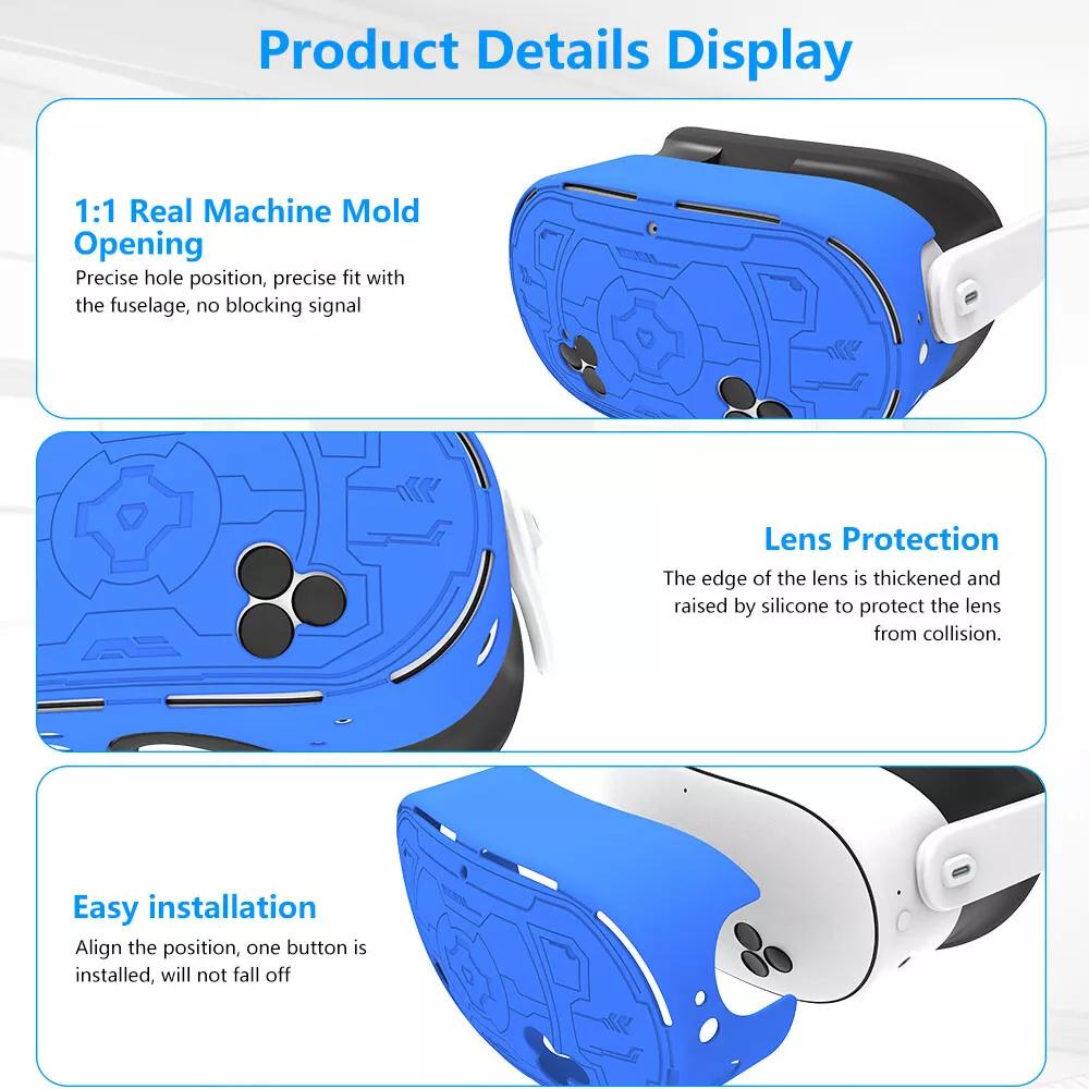 VR Headset Protective Cover Scratch-proof Headset Skin For Quest 3S Accessories