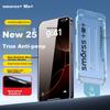 Protection Tempered Glass Screen Protector for Apple IPhone 16 Pro Max, 25° Full Coverage Integrated Shatterproof Fingerprint-Resistant Film
