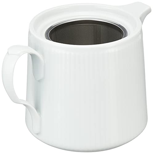 [Officially Imported] Royal Copenhagen White Fluted Teapot, Wedding Gift, 1059073