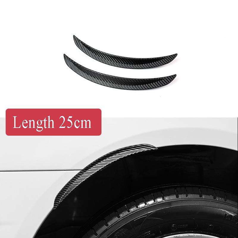 

2 шт. автомобильная наклейка из углеродного волокна, резиновая накладка на крыло, арку, колесо, бровь, защитная наклейка, устойчивая к царапинам, молдинг, отделка для универсального автомобиля