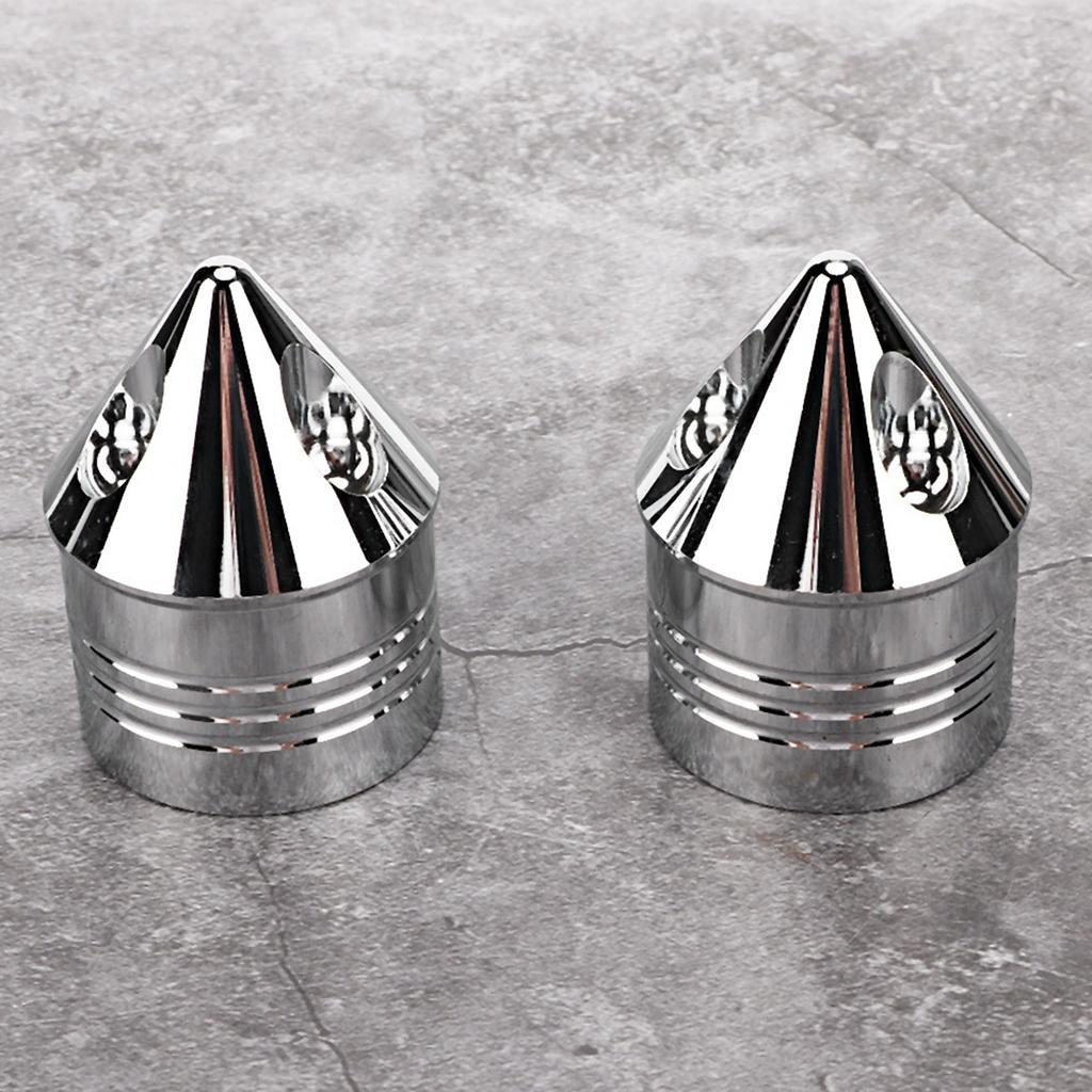 Motorcycle Cover Thin Axle Chrome Cut Nut Black Replacement Accessoryelectroplate
