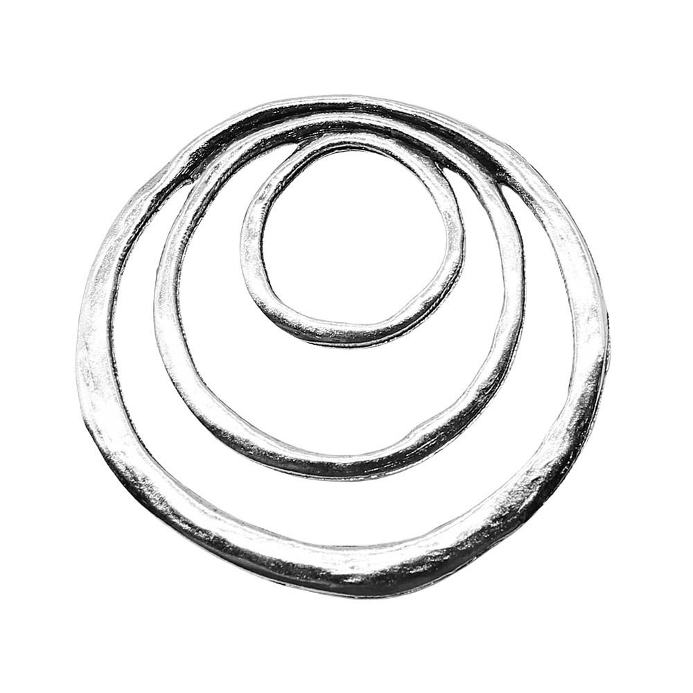 

Hammered Spiral Swirl Charms Hemp Rope Raised Bumps Pendant For Bohemian Jewelry A01-1pcs-49x51mm