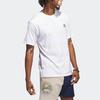 Adidas Originals Striped Color-Block Short Sleeve T-Shirt Men Tops White IL4702