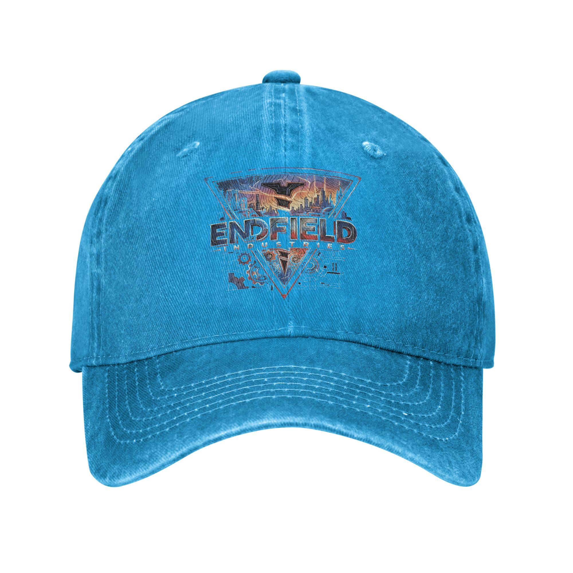

Arknights Endfields Casual Baseball Cap Summer Trucker Hat Breathable Running Snapback Cap Women Men Streetwear Baseball Caps One Size синий