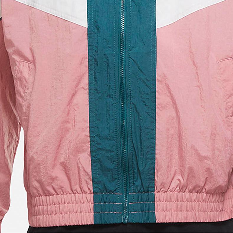 

Nike Повседневная спортивная куртка с капюшоном из тканого материала в стиле колорблок Мужская верхняя одежда Розовая DC0502-375 XL