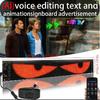 AI voice control Demon Eyes Car LED Display Programmable Flexible LED Display Soft Sign Board Pixel Custom Led Panel Christmas