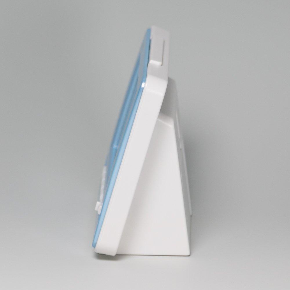 Seiko Clock Seiko Clock Alarm Clock Radio Digital Calendar Temperature Display PYXIS Light Blue Pearl NR535L SEIKO