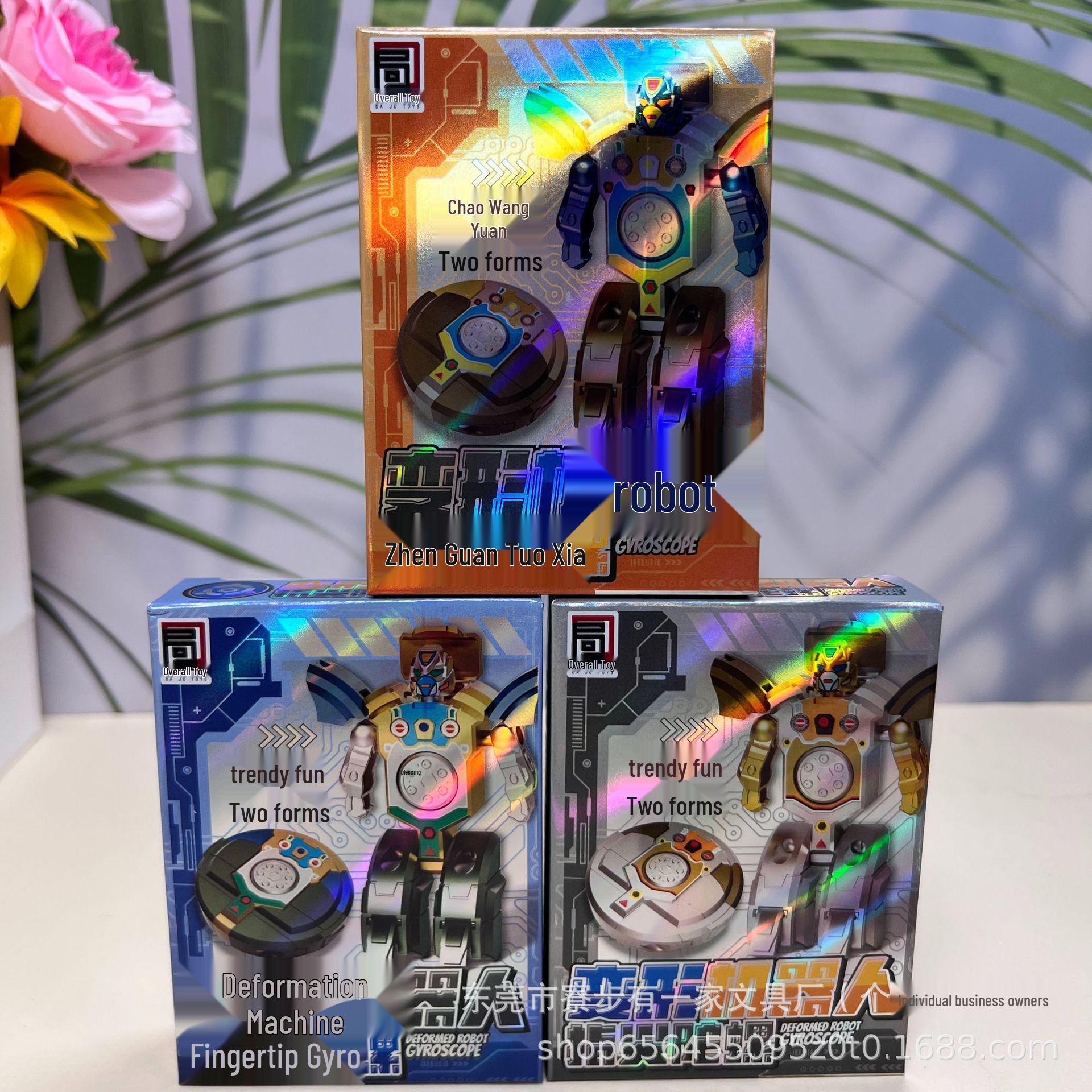 Transformable Fidget Spinner & Robot Gyroscope Toy for Kids