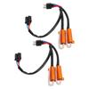 2pcs H4 50W 8 Ohm  LED Resistor Error Free LED Lights Load Resistor for Decoding and Troubleshooting