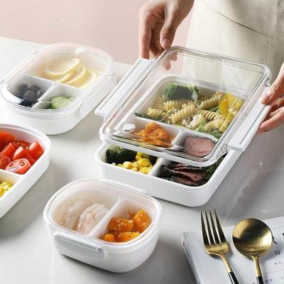 Tragbare, versiegelte Mehrzweck-Bento-Box und Lunchbox und Lunchbox für Kinder mit abnehmbarer Tasche zur Aufbewahrung von Lebensmitteln und zum Erhitzen in der Mikrowelle