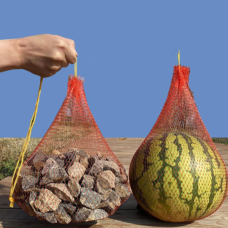 100Pcs Garden Cucumbers Growing Storage Mesh Net Vegetable Bags Hanging Watermelon Grow Net Bags Reusable Cantaloupes Mesh Net