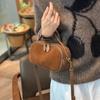 Small Bag Women's Handbag Autumn and Winter New Messenger Bag Hand Carry Fashionable Cowhide Versatile Leather Retro Women's Bag