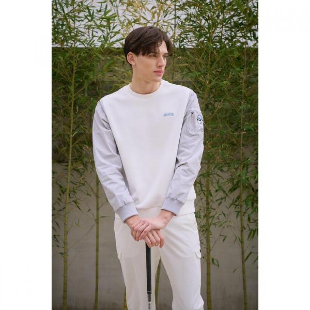 Goxo Woven Hybrid Sweatshirt Swagball White L(100)