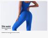 Seamless Ribbed Knit Jumpsuit with Chest Pad for Yoga and Fitness