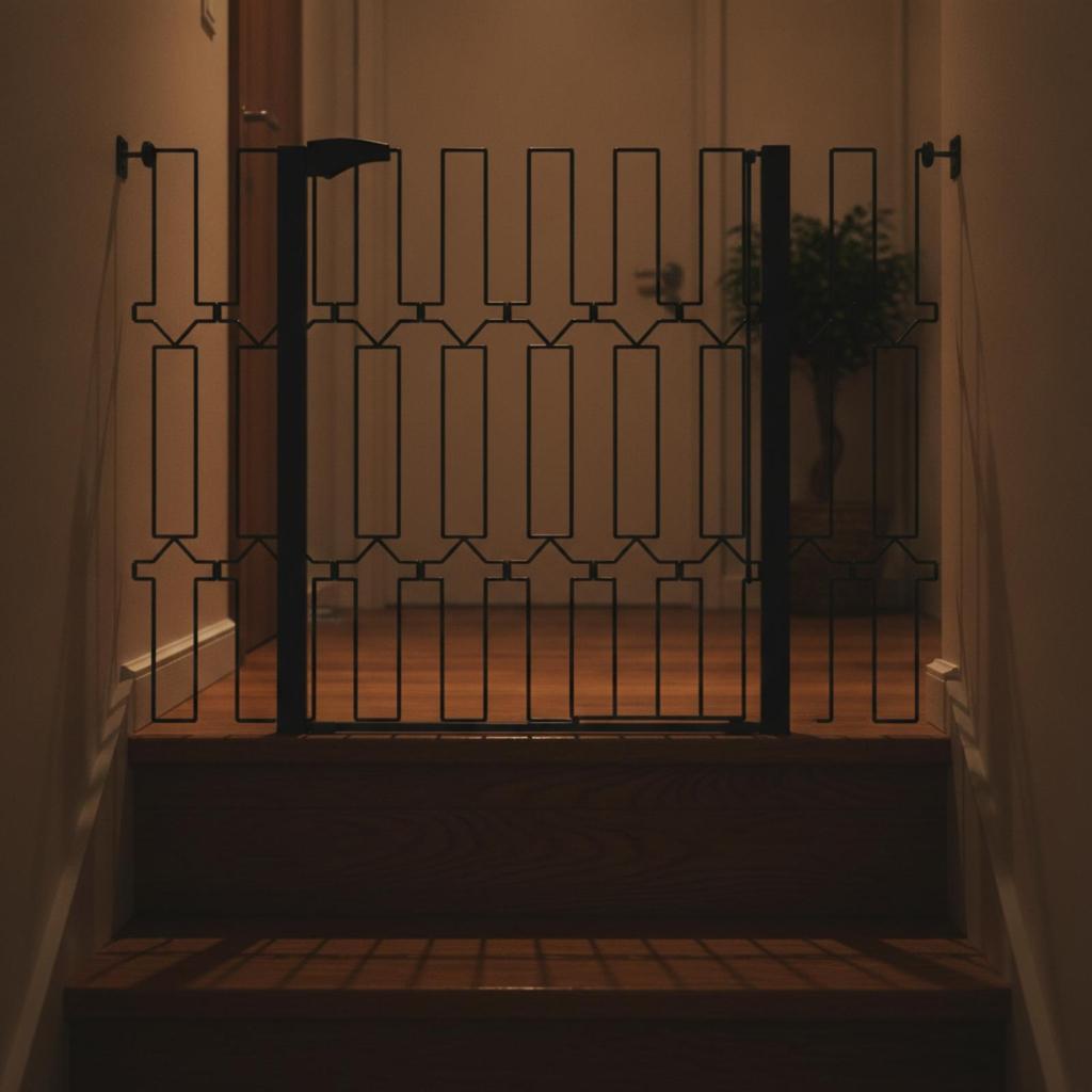 Space-Saving Retractable Gate Flexible Folding Security Secure Safety